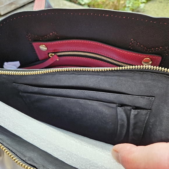 Marc Jacobs The Editor Tote Bag Pebbled Leather Tailored Oversized Cabernet NWT - Picture 10 of 16